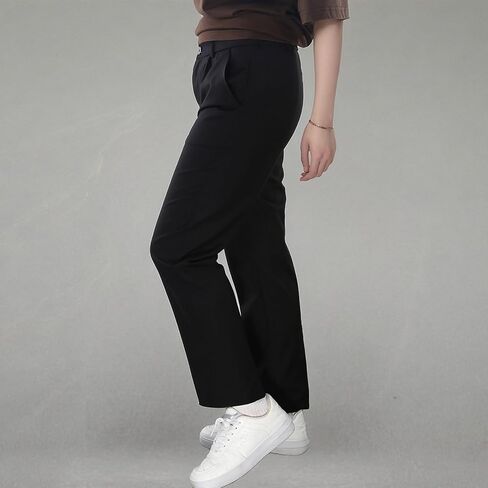Boy's Dress Pant with Pockets Straight Leg Fit Pull-On Slim Fit School Uniform Pants Formal Stretch Chino Pants in Saudi Arabia