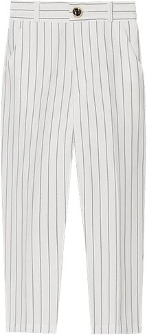 Boys Dress School Uniform Pants Adjustable Waist Flat Front Casual Wear Slim Fit School Uniforms Pants for Formal Occasion in Saudi Arabia