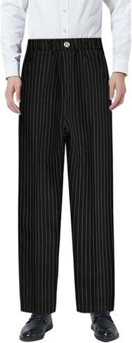Boys Dress School Uniform Pants Adjustable Waist Flat Front Casual Wear Slim Fit School Uniforms Pants for Formal Occasion in Saudi Arabia