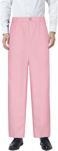 Boys Dress School Uniform Pants Adjustable Waist Flat Front Casual Wear Slim Fit School Uniforms Pants for Formal Occasion in Saudi Arabia