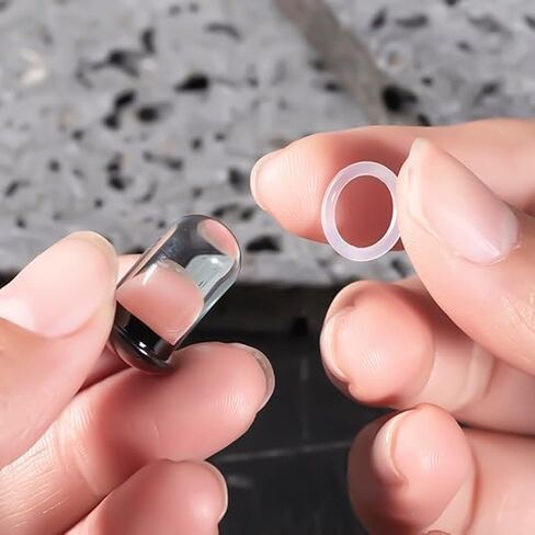 20 قطعة من مجموعة أدوات قياس الأذن الزجاجية بزيادات 0.5 مم 14G-2G سدادات مضيئة واحدة Comf مضادة للحساسية وتمتد مجموعة قياس ثقب الجسم in Kuwait