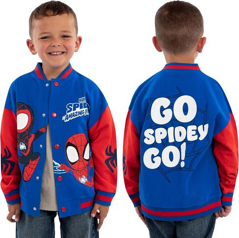 سترة Marvel Spidey And His Amazing Friends للأولاد، وسترة سبايدرمان للأولاد، وسترات بومبر للأبطال الخارقين للأطفال in Saudi Arabia