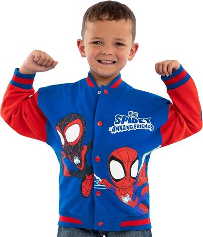 سترة Marvel Spidey And His Amazing Friends للأولاد، وسترة سبايدرمان للأولاد، وسترات بومبر للأبطال الخارقين للأطفال in Saudi Arabia