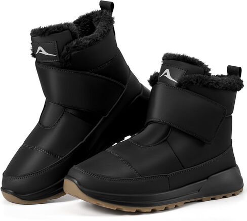 Women Snow Boots Winter: Waterproof Warm Fur Lined Comfortable Booties for Outdoor Walking in Saudi Arabia