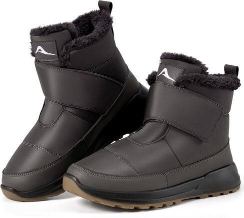 Women Snow Boots Winter: Waterproof Warm Fur Lined Comfortable Booties for Outdoor Walking in Saudi Arabia