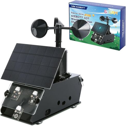 ESP32 Smart Home IoT Starter Kit Compatible with Arduino IDE, Electronics Home Automation Coding Kit, DIY Wooden House Building Sensor Set STEM Educational Set for Teens 15+ (QE002) in Kuwait