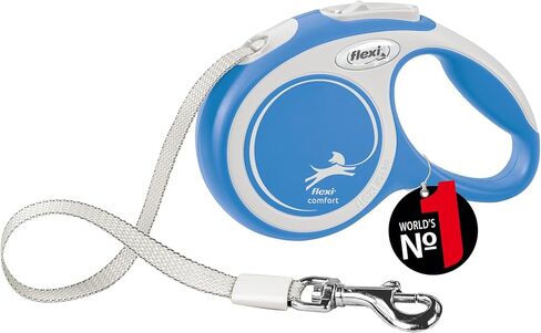 Flexi, New Comfort Model Lead, Strap Version, Especially Resistant Strap, Advanced Guide System, Adjustable Handle for Sizes M and L, Made in Germany, Black, M - 16 ft in Kuwait