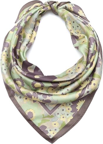 COACH womens Coach Script Laurel Floral Printed Silk Square in Saudi Arabia