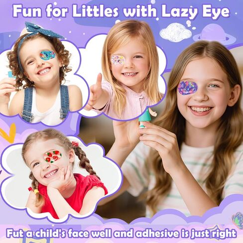 90 قطعة من رقعات العين للأطفال، 15 نمطًا من رقعات عين الأطفال، رقعة عين للأطفال الصغار مع عين كسولة، مادة قطنية قابلة للتنفس، تصميمات ملونة وممتعة، لاصقة لاصقة لعين الأطفال للفتيات الصغار in Kuwait