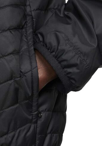 سترة Nike Sportswear Windrunner Therma-FIT متوسطة الوزن منتفخة للرجال (الولايات المتحدة، ألفا، متوسط، عادي، عادي، أسود) in Kuwait