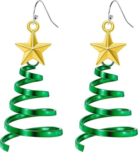 FULLIVE Christmas Earrings, Hypoallergenic Holiday Dangle Xmas Earrings, Holiday Jewelry Christmas Accessories for Women in Kuwait