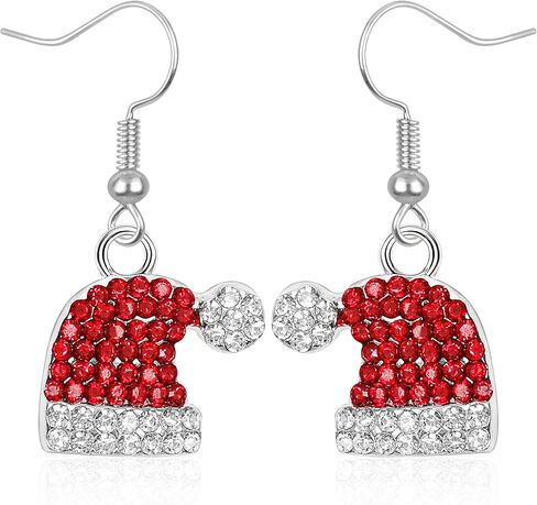 FULLIVE Christmas Earrings, Hypoallergenic Holiday Dangle Xmas Earrings, Holiday Jewelry Christmas Accessories for Women in Kuwait
