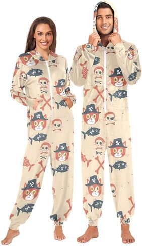Red Cherry Vintage Adult Onesie Pajamas for Men Women Unisex Novelty One Piece Costume Sleepwear in Saudi Arabia