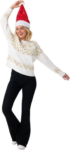 Blizzard Bay Women's Crew Neck, Long Sleeve, Ugly Christmas Sweater in Saudi Arabia