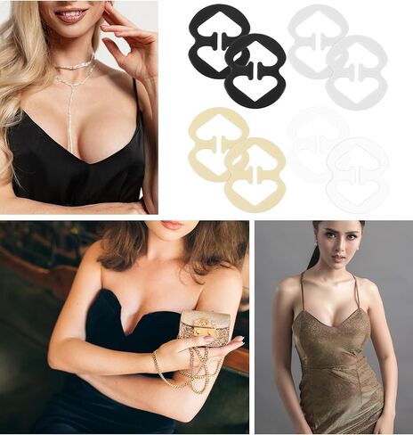 12 Pcs Bra Strap Clips, Racerback Bra Clip Anti-Slip to Conceal Straps, Bras Racerbacks Clip for Racerback & Convertible Bras in Saudi Arabia