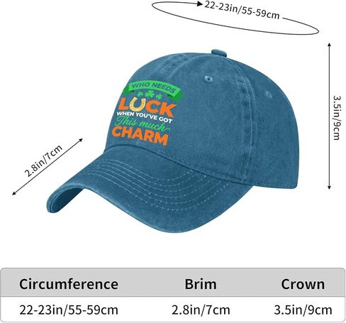 Who Needs Luck When You Have This Much Charm Hat for Men Fashion Washed in Saudi Arabia