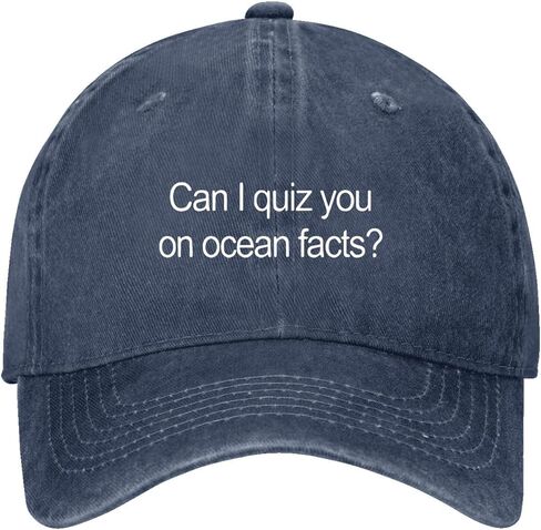 Can I Quiz You On Ocean Facts Hats Cool Caps for Son in Saudi Arabia