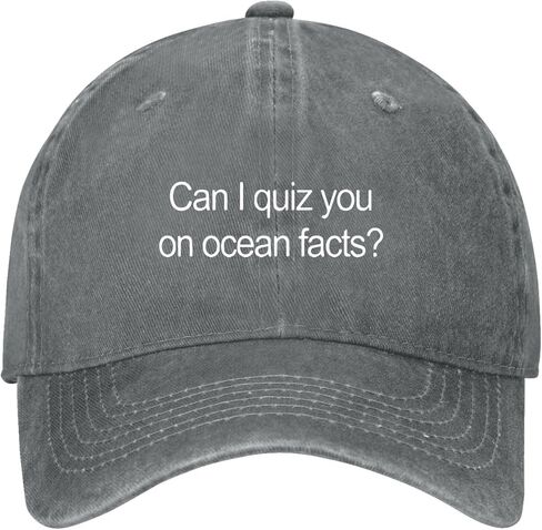 Can I Quiz You On Ocean Facts Hats Cool Caps for Son in Saudi Arabia