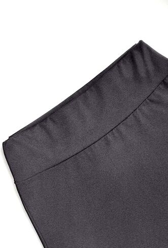Sophisticated Charcoal High Waist A-Line Skirt Women Ankle Length Stretch Office Versatile in Saudi Arabia