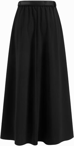 CIDER Women Maxi Skirt Long High Waist A-Line Skirt with Belt in Saudi Arabia