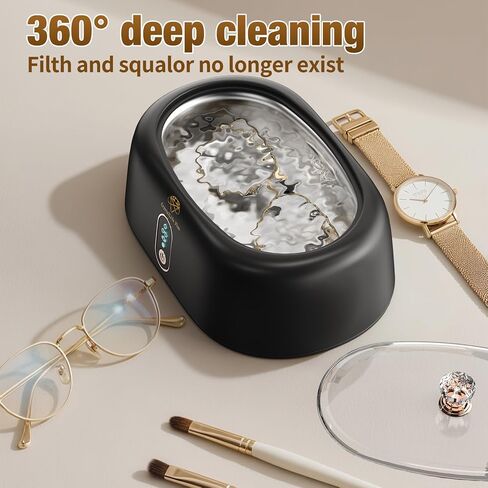 Ultrasonic Jewelry Cleaner - 45KHz Ultrasonic Cleaner Machine for Rings, Eyeglass, Watches, Diamond, Denture, Invisalign, Retainer. 500ML Tank, 4 Cleaning Modes - CrystalLife Plus in Saudi Arabia