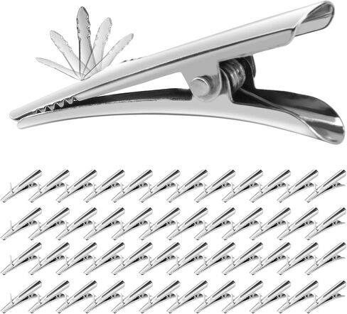 48Pcs Metal Clips Clamps for Christmas Flowers Decorations Tree Spring Clips for Artificial Flower DIY Card Photo Memo Clip (48) in Saudi Arabia