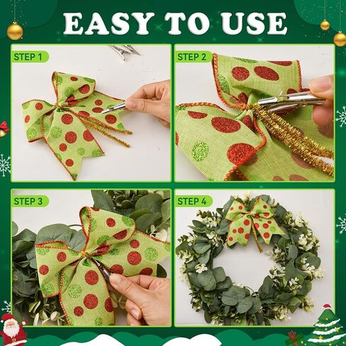 48Pcs Metal Clips Clamps for Christmas Flowers Decorations Tree Spring Clips for Artificial Flower DIY Card Photo Memo Clip (48) in Saudi Arabia