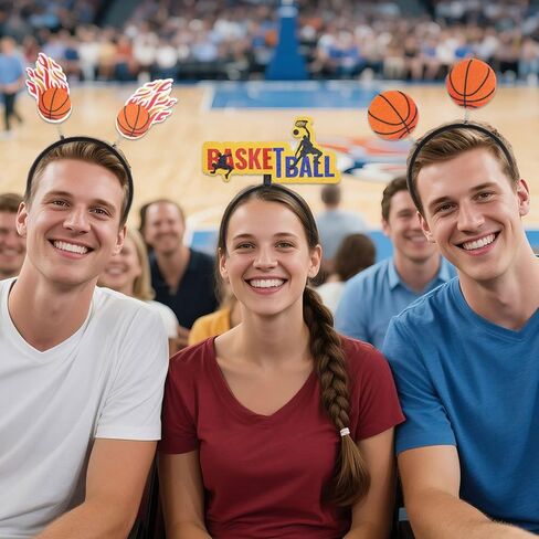 Comfortable Basketball Hairband For Boys Girls Fabric Sport Theme Head Accessory Cheerleader Headwear in Saudi Arabia