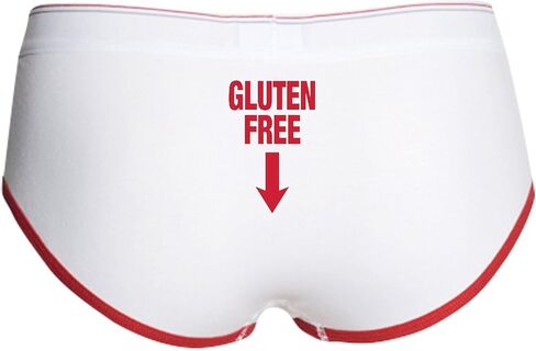 CafePress Naughty Gluten Free Women's Boy Brief Women's Boy Brief, Boyshort Panty Underwear with Novelty Design in Saudi Arabia