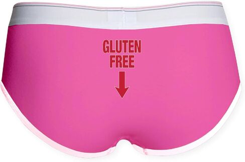 CafePress Naughty Gluten Free Women's Boy Brief Women's Boy Brief, Boyshort Panty Underwear with Novelty Design in Saudi Arabia