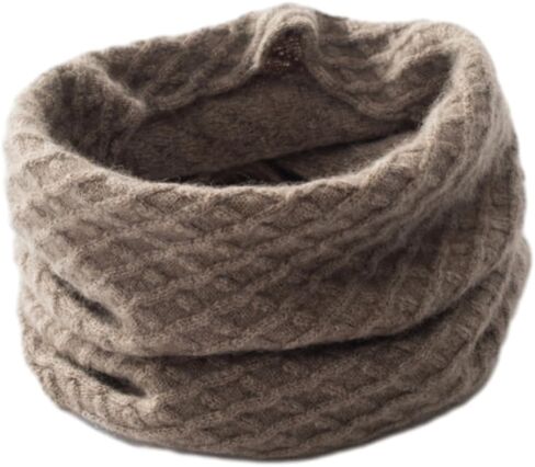 100% Cashmere Knit Winter Neck Gaiters, Infinity Loop Cowl Scarf, Soft Neck Warmer for Men Women in Saudi Arabia
