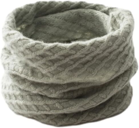 100% Cashmere Knit Winter Neck Gaiters, Infinity Loop Cowl Scarf, Soft Neck Warmer for Men Women in Saudi Arabia