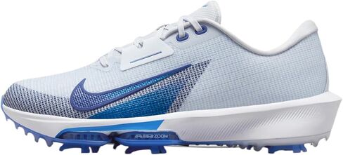 حذاء الجولف Nike Infinity Tour 2 (FD0217-001، رمادي لكرة القدم/جيم رويال/أزرق فوتو) مقاس 12 in Kuwait
