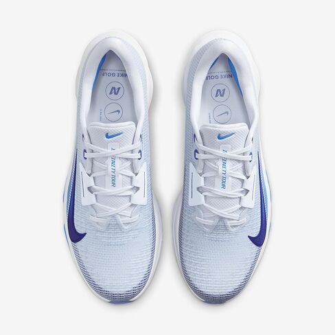 حذاء الجولف Nike Infinity Tour 2 (FD0217-001، رمادي لكرة القدم/جيم رويال/أزرق فوتو) مقاس 12 in Kuwait