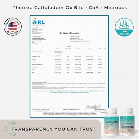 Ox Bile Supplements for No Gallbladder - Ox Bile Digestive enzymes, Purified Bile Salts, Gallbladder Supplements Complex Formula, 90 Capsules in Saudi Arabia