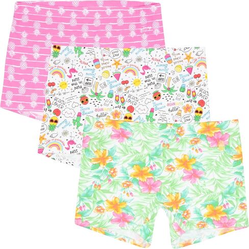 Tommy Bahama Girl's Boy Shorts 3-Pack, Soft, Tagless Panties, Underwear Multipack for Kids and Teens in Saudi Arabia