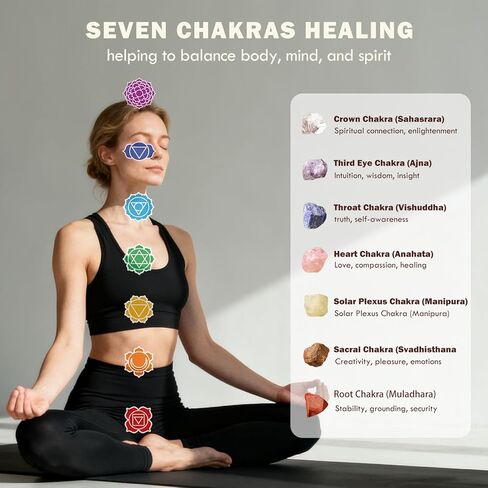 14Pcs Crystals and Healing Stones, Real Healing Crystals, Raw Crystals, Selenite Charging Plate, Amethyst Necklace, Rose Quartz in Kuwait