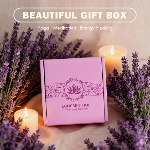 14Pcs Crystals and Healing Stones, Real Healing Crystals, Raw Crystals, Selenite Charging Plate, Amethyst Necklace, Rose Quartz in Kuwait