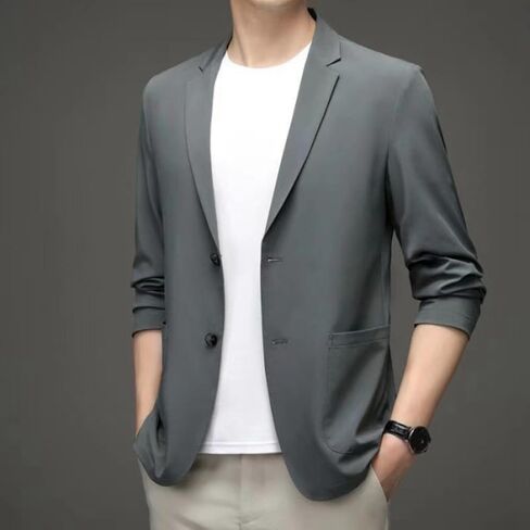Blazers for Men Business Casual Blazer Suit Jackets One Button Sport Coats Lightweight Business Sports Jackets in Saudi Arabia