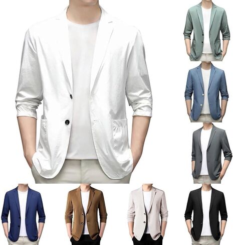 Blazers for Men Business Casual Blazer Suit Jackets One Button Sport Coats Lightweight Business Sports Jackets in Saudi Arabia