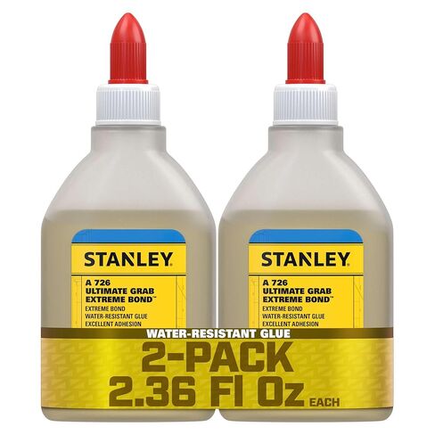 Stanley Multi Bond Polyurethane Adhesive Glue - 1 x 2.36 fl.oz-Fast Curing for Woodworking, Plastic, Wood, Metal Crafts and Hobby, Clear, 2.36 fl.oz.- 1 Pack in Kuwait