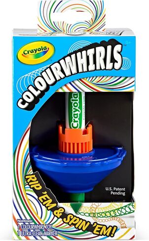 Crayola Colourwhirls (3ct)، لعبة Spin Art، لعبة دوارة للأطفال، مجموعة الفنون والحرف اليدوية، هدية العيد للأولاد والبنات، للأعمار 6، 7، 8 in Saudi Arabia