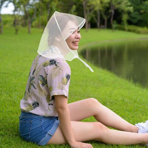 5pcs Transparent Rain Visor Caps for Women Portable Windproof Protective Hats for Outdoor Activities and Hair Protection in Saudi Arabia