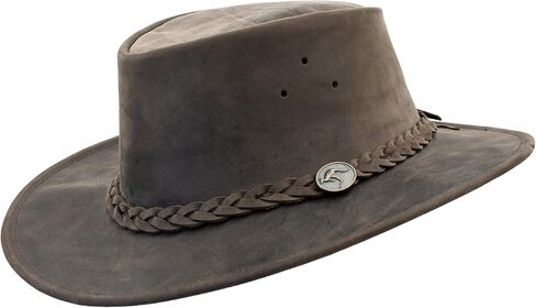 1032 Stringer - Australian Cattle Leather Cowboy Hat - Foldable, Lightweight, Durable, Water Resistant in Saudi Arabia