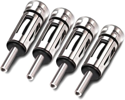 2PCS DIN to ISO Car Antenna Adapter, DIN Male to ISO Female Radio Aerial Antenna Connector, ISO Socket to DIN Plug Car Stereo Adapter for Vehicle Car Audio Radio Head Unit Stereo Receiver in Saudi Arabia