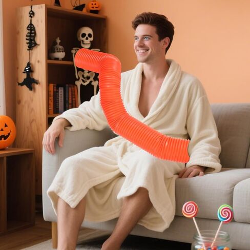 Christmas Movie Classic Character Accessory Orange Hose Prop for Men Funny Party Halloween DIY Costumes Cosplay Ideas in Saudi Arabia