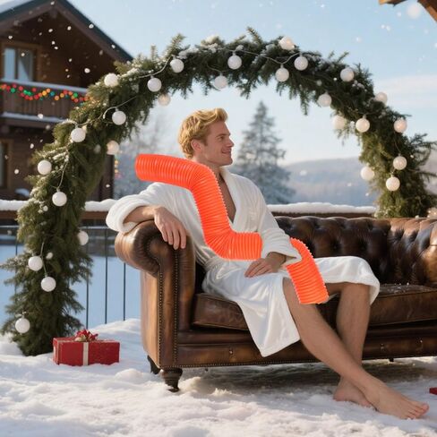 Christmas Movie Classic Character Accessory Orange Hose Prop for Men Funny Party Halloween DIY Costumes Cosplay Ideas in Saudi Arabia