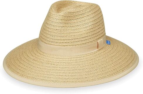 شركة Wallaroo Hat - بالي فيدورا للسيدات - عامل حماية من أشعة الشمس فوق البنفسجية 30+، حافة واسعة، تصميم قابل للتعبئة ومقاس قابل للتعديل لمقاسات التاج المتوسطة in Saudi Arabia