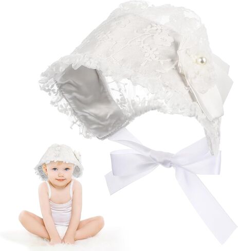 Lace Hat for Beautiful Cap for Years for Photoshoots and Special Occasions White in Saudi Arabia