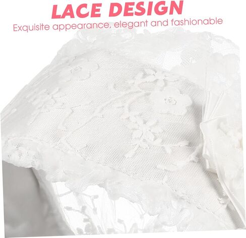 Lace Hat for Beautiful Cap for Years for Photoshoots and Special Occasions White in Saudi Arabia